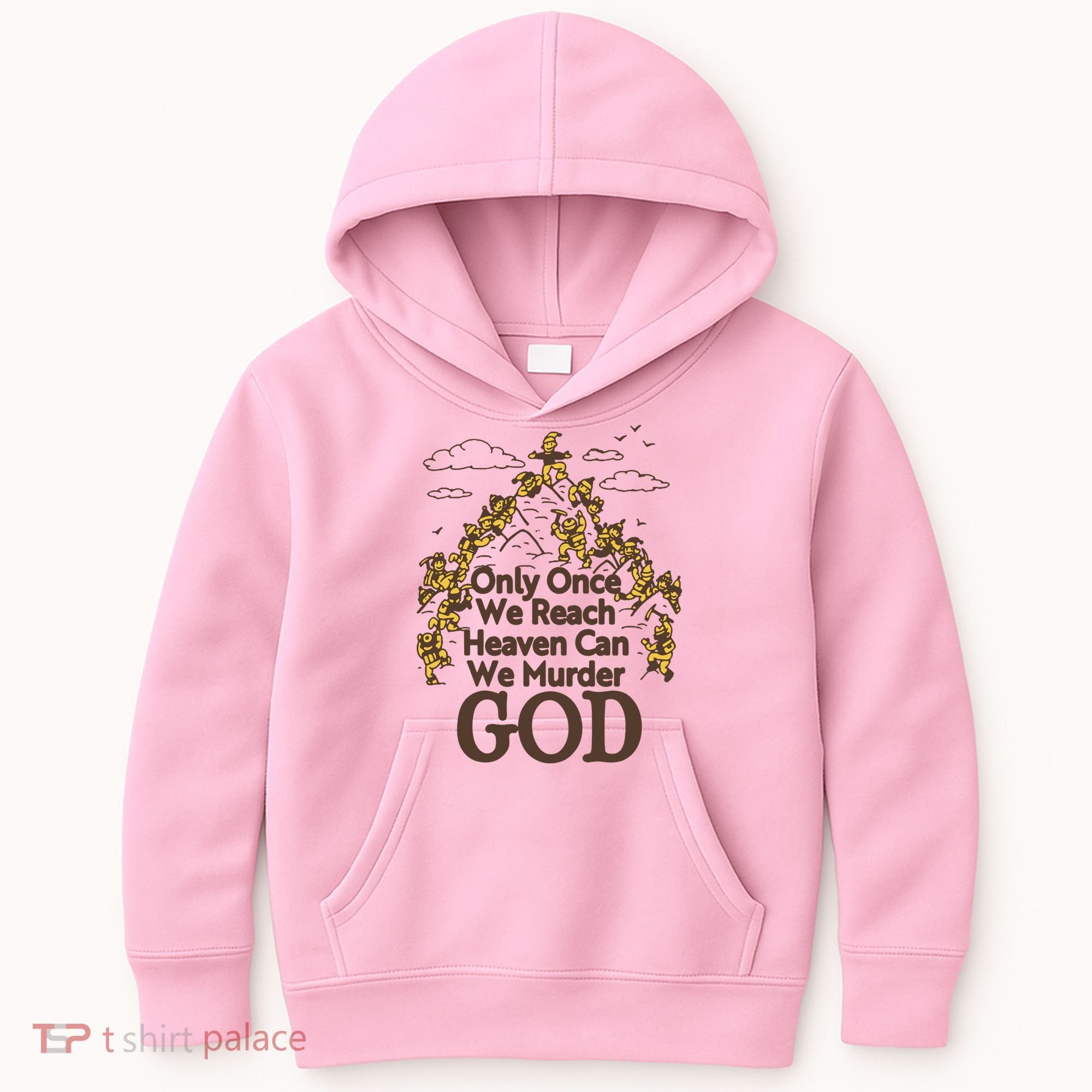 Only Once We Reach Heaven Can We Murder God By Renaissance Man Kids Hoodie