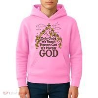 Only Once We Reach Heaven Can We Murder God By Renaissance Man Kids Hoodie thumb 4