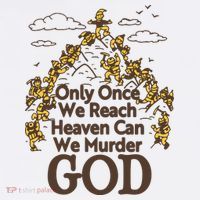 Only Once We Reach Heaven Can We Murder God By Renaissance Man Ornament thumb 1