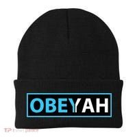 Obeyah Obey Yah God Christian Hebrew Roots Beanie thumb 0