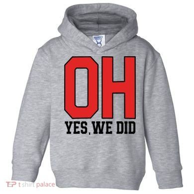 Ohio Oh Yes We Did Toddler Hoodie