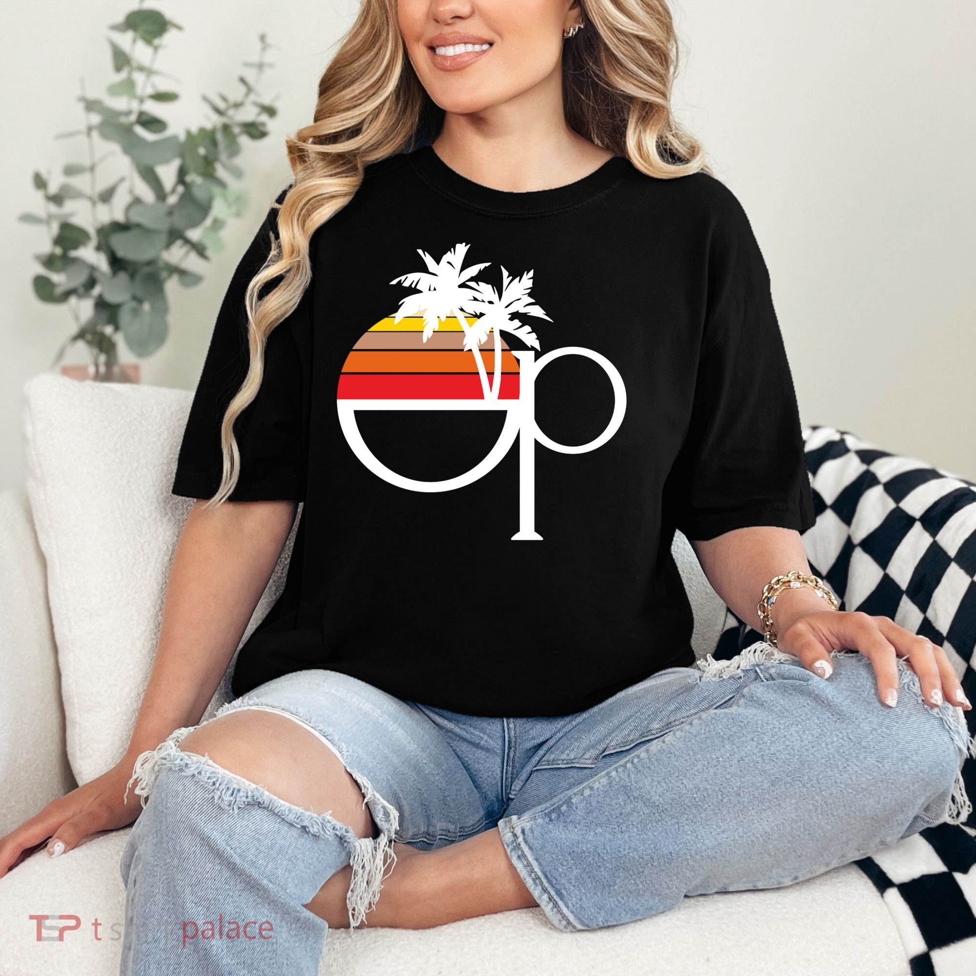 Ocean Pacific 80s Retro Sunset Comfort Colors T-Shirt