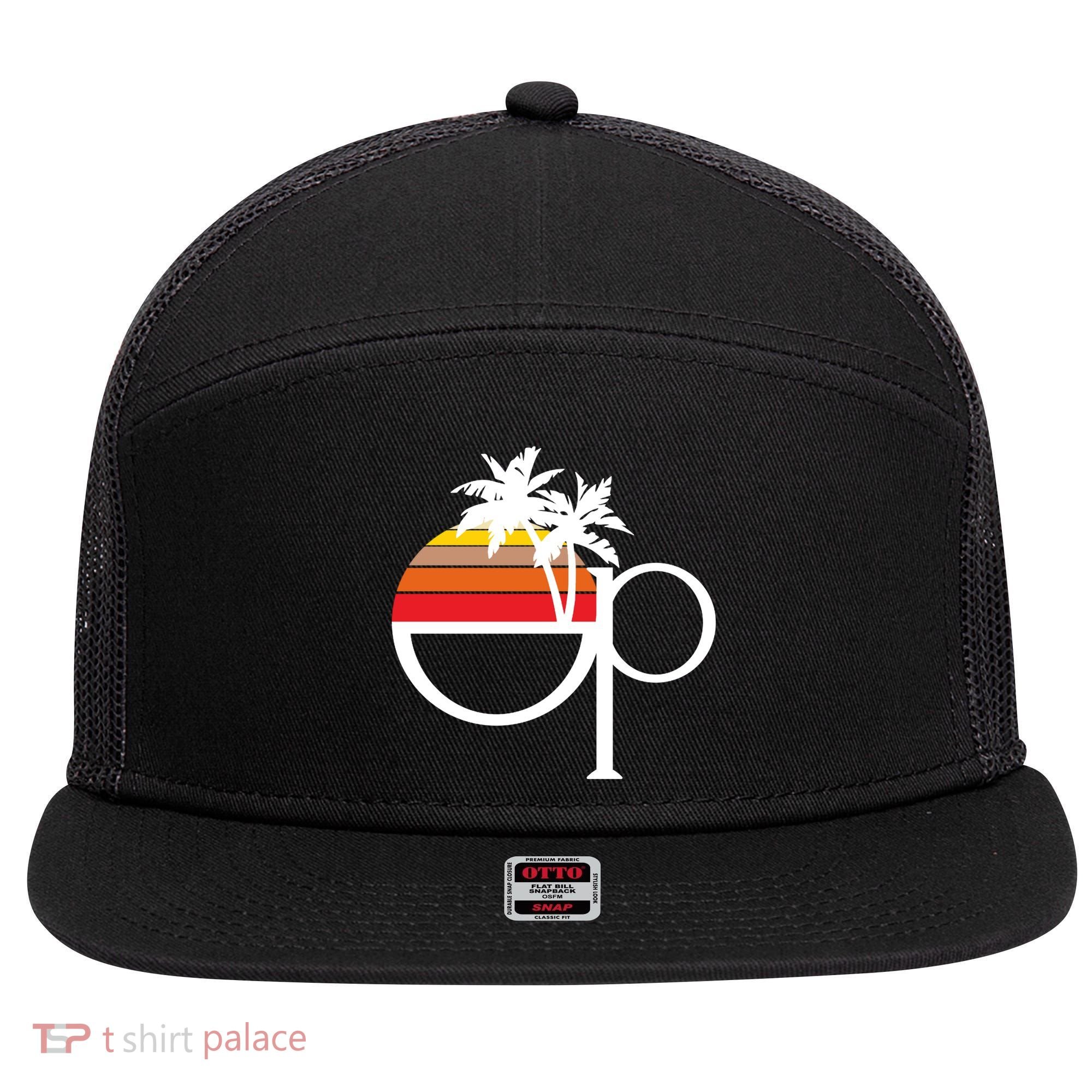 Ocean Pacific 80s Retro Sunset 7 Panel Mesh Trucker Snapback Hat