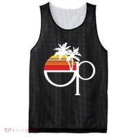 Ocean Pacific 80s Retro Sunset Mesh Reversible Basketball Jersey Tank thumb 0