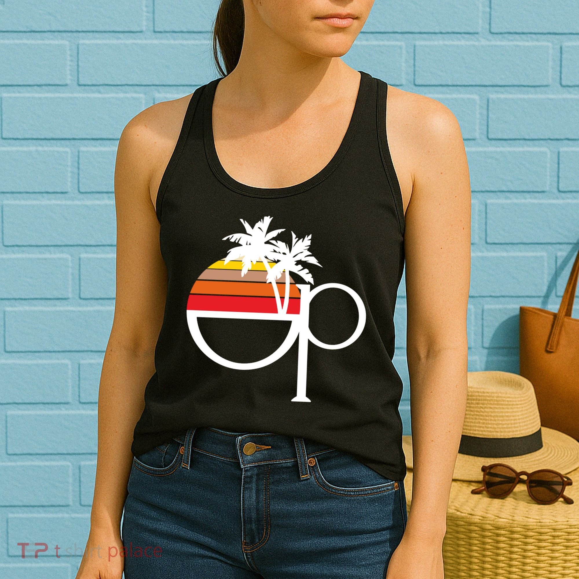 Ocean Pacific 80s Retro Sunset Women's Tank Top