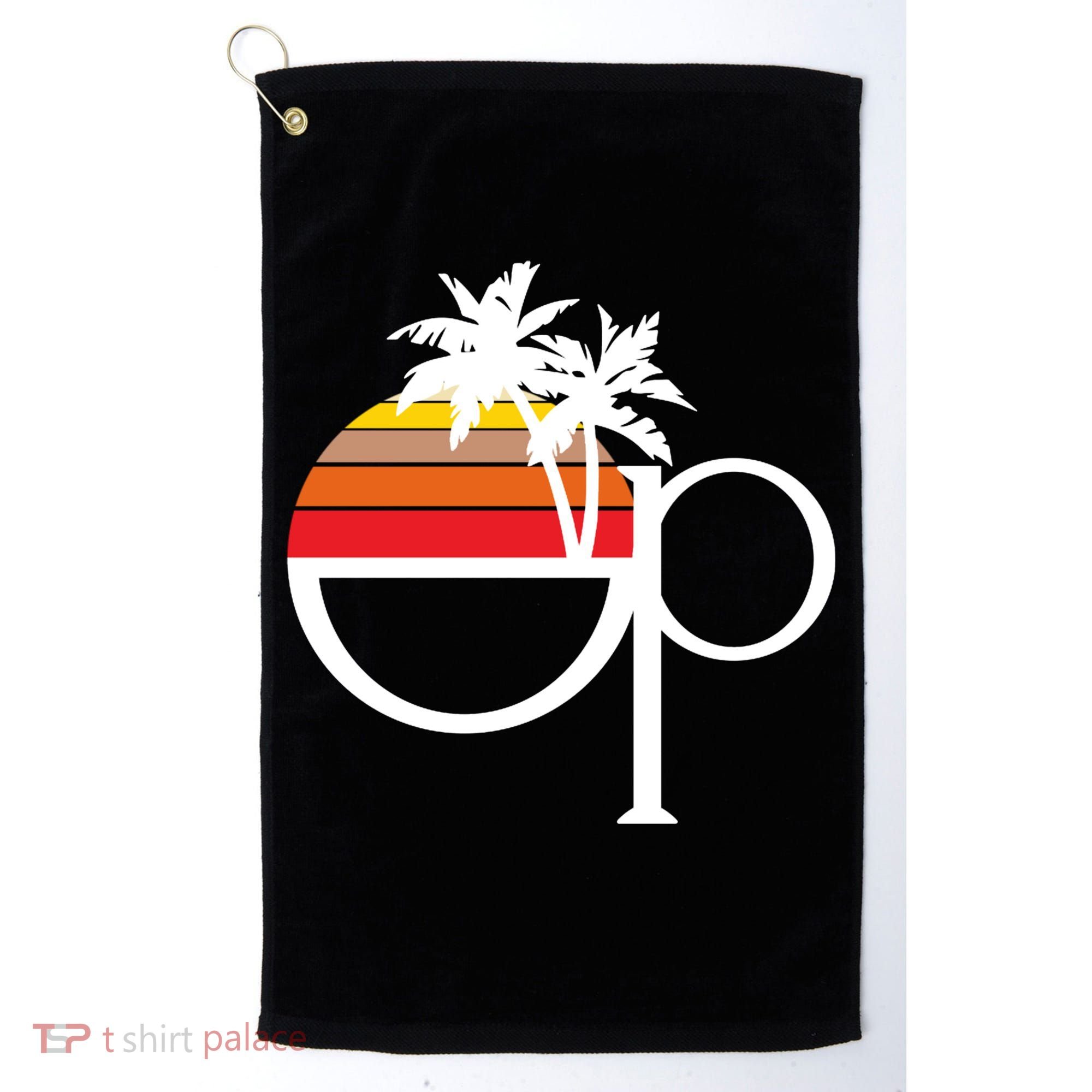 Ocean Pacific 80s Retro Sunset Golf Towel