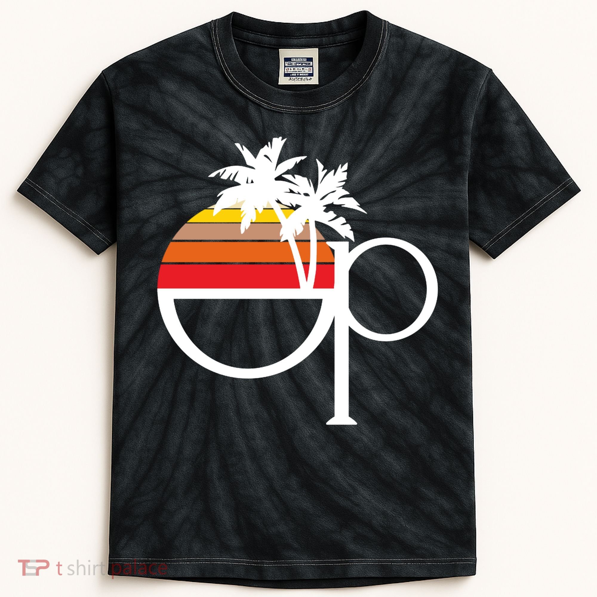 Ocean Pacific 80s Retro Sunset Kids Tie-Dye T-Shirt