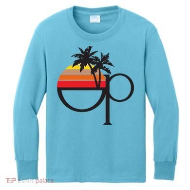 Ocean Pacific 80s Retro Sunset Kids Long Sleeve Shirt
