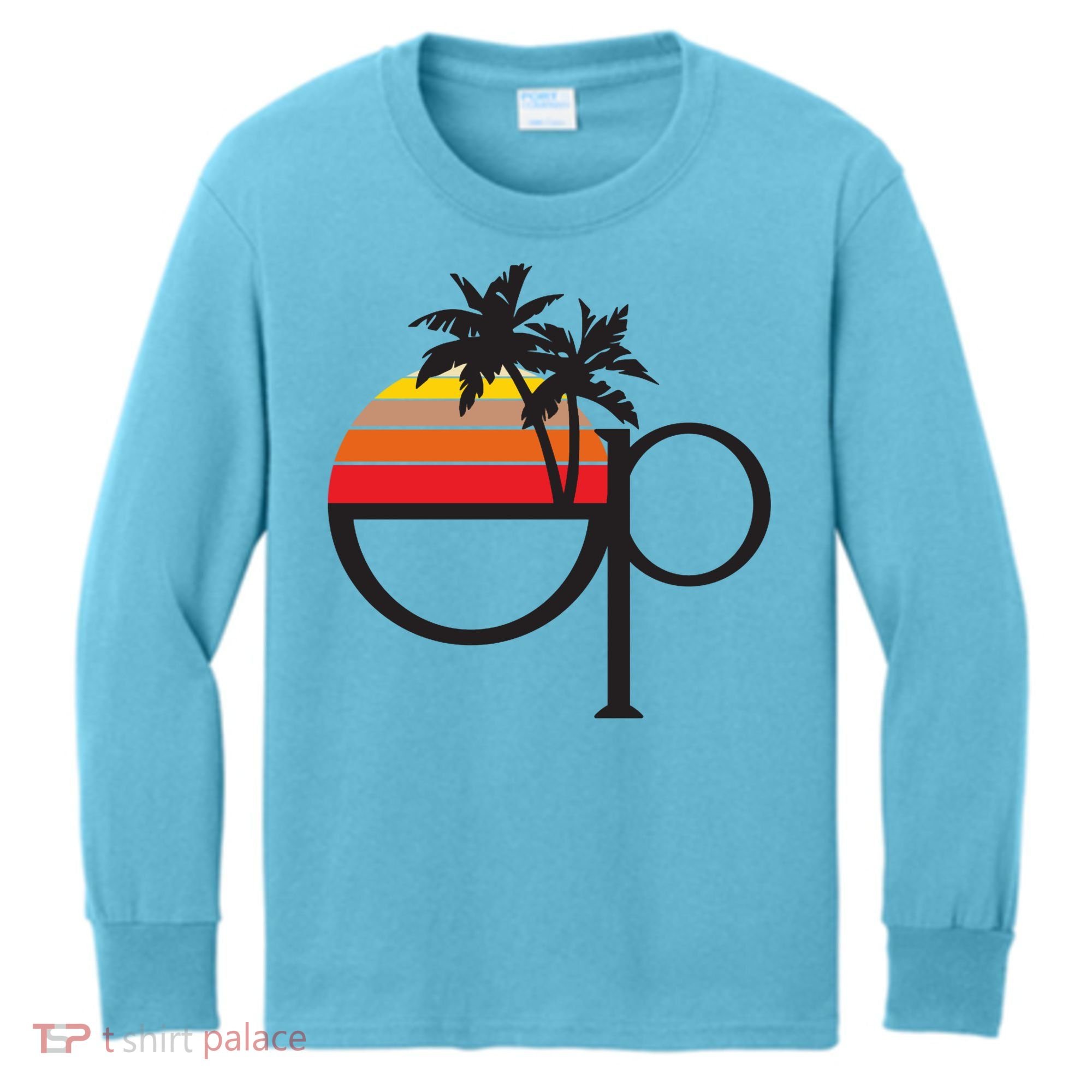 Ocean Pacific 80s Retro Sunset Kids Long Sleeve Shirt