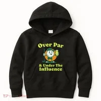 Over Par And Under The Influence Kids Hoodie thumb 0