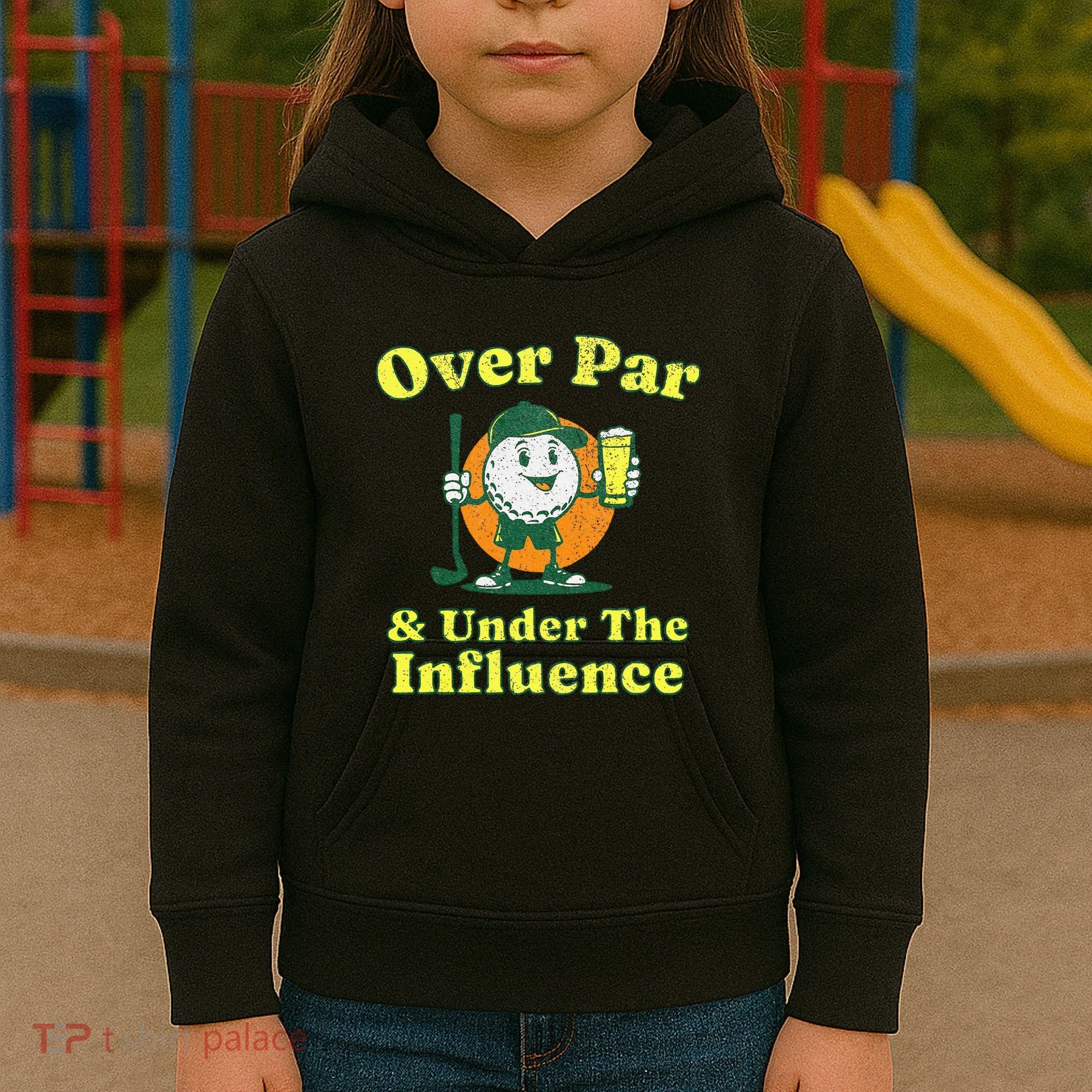 Over Par And Under The Influence Kids Hoodie