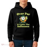 Over Par And Under The Influence Kids Hoodie thumb 4