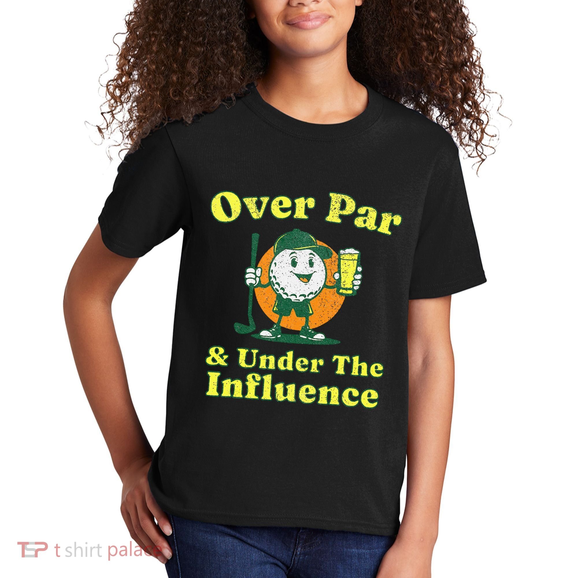 Over Par And Under The Influence Kids T-Shirt