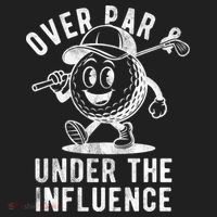 Over Par And Under The Influence Golfing Women's Sweatshirt thumb 2