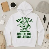 Over Par And Under The Influence Golfing Hoodie thumb 3