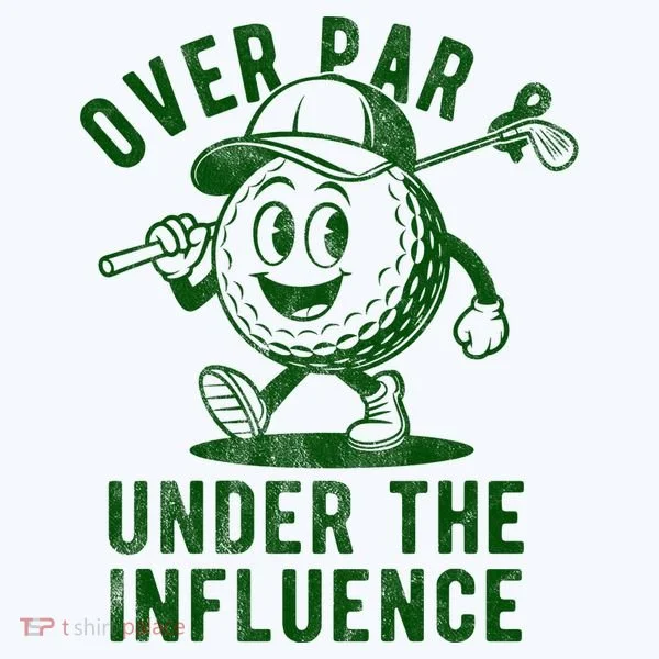 Over Par And Under The Influence Golfing Women's Hoodie