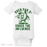 Over Par And Under The Influence Golfing Baby Bodysuit thumb 0