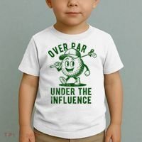 Over Par And Under The Influence Golfing Toddler T-Shirt thumb 2