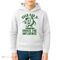 Over Par And Under The Influence Golfing Kids Hoodie thumb 4