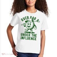 Over Par And Under The Influence Golfing Kids T-Shirt thumb 2