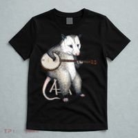 Opossum Playing Banjo Guitar Possum Live Weird Trash Kitty T-Shirt thumb 5