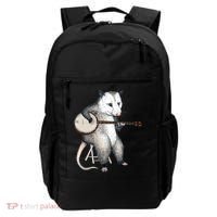 Opossum Playing Banjo Guitar Possum Live Weird Trash Kitty Backpack thumb 0
