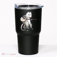 Opossum Playing Banjo Guitar Possum Live Weird Trash Kitty Tumbler thumb 0