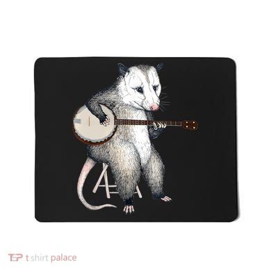 Opossum Playing Banjo Guitar Possum Live Weird Trash Kitty Mousepad