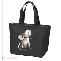 Opossum Playing Banjo Guitar Possum Live Weird Trash Kitty Tote Bag thumb 3
