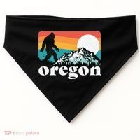 Oregon Pride Bigfoot Mountains USA-Made Doggie Bandana thumb 0