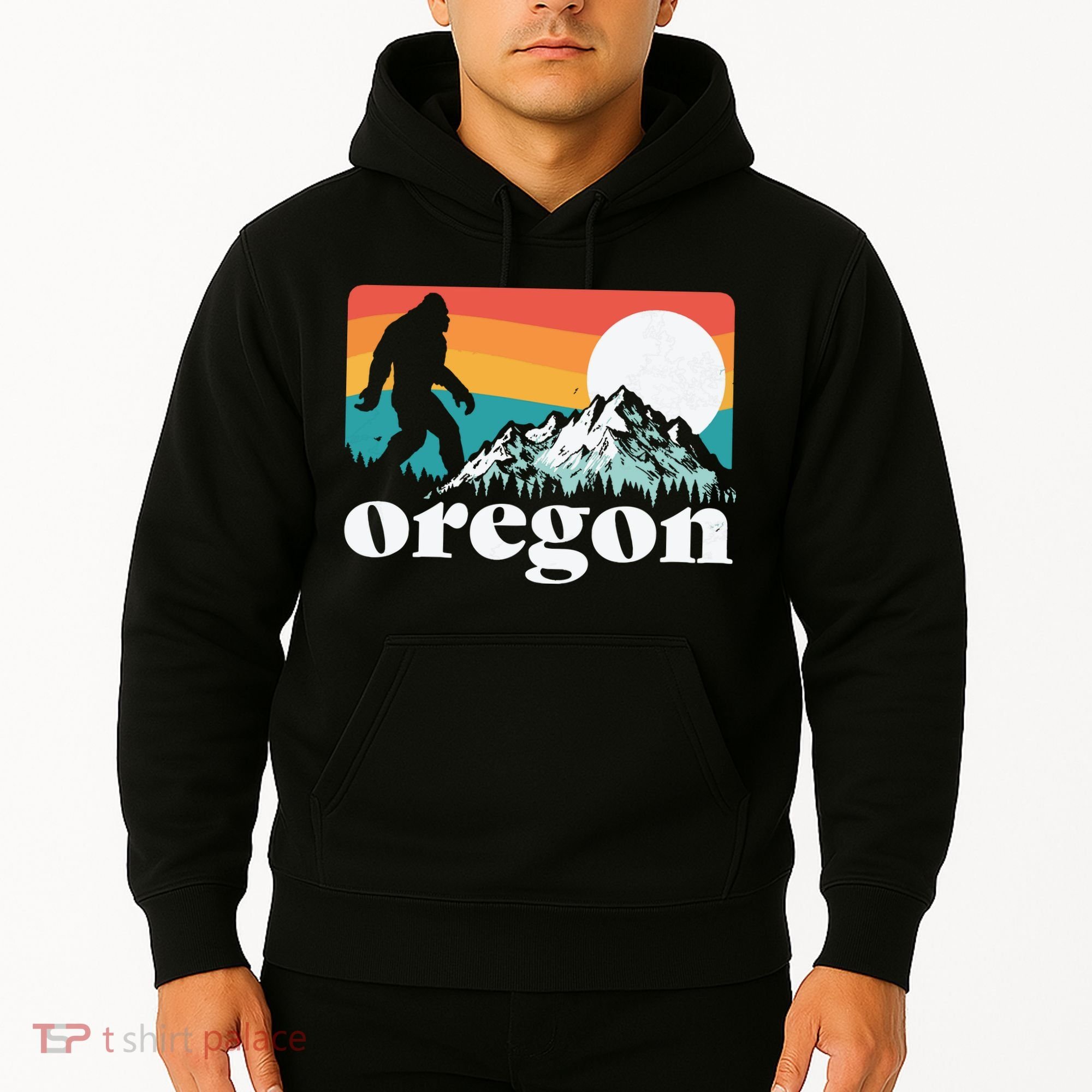 Oregon Pride Bigfoot Mountains Hoodie