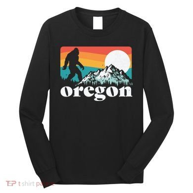 Oregon Pride Bigfoot Mountains Long Sleeve Shirt