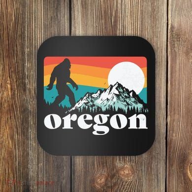 Oregon Pride Bigfoot Mountains Coaster