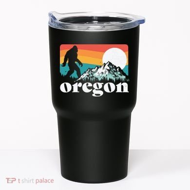 Oregon Pride Bigfoot Mountains Tumbler