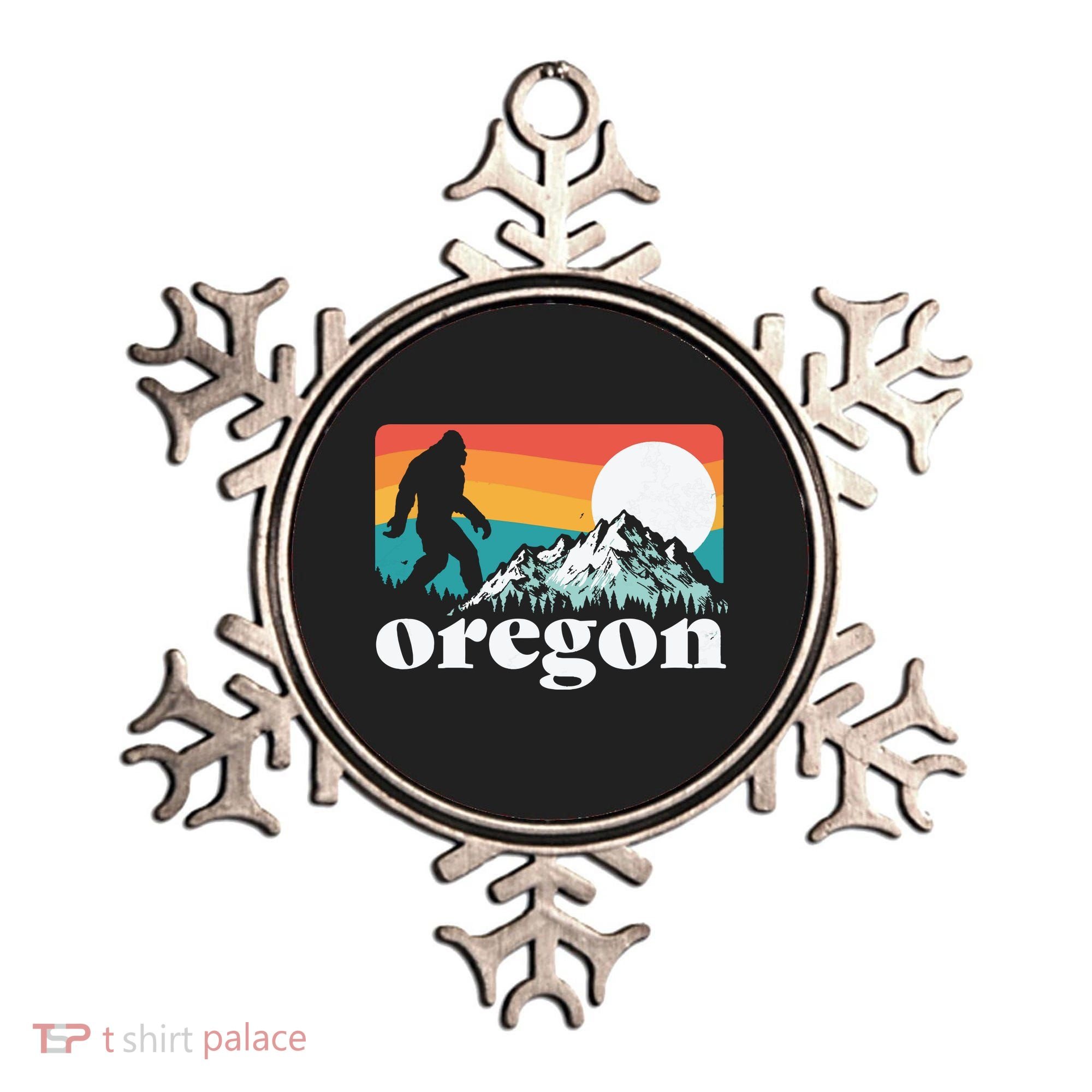 Oregon Pride Bigfoot Mountains Ornament