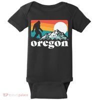 Oregon Pride Bigfoot Mountains Baby Bodysuit thumb 0