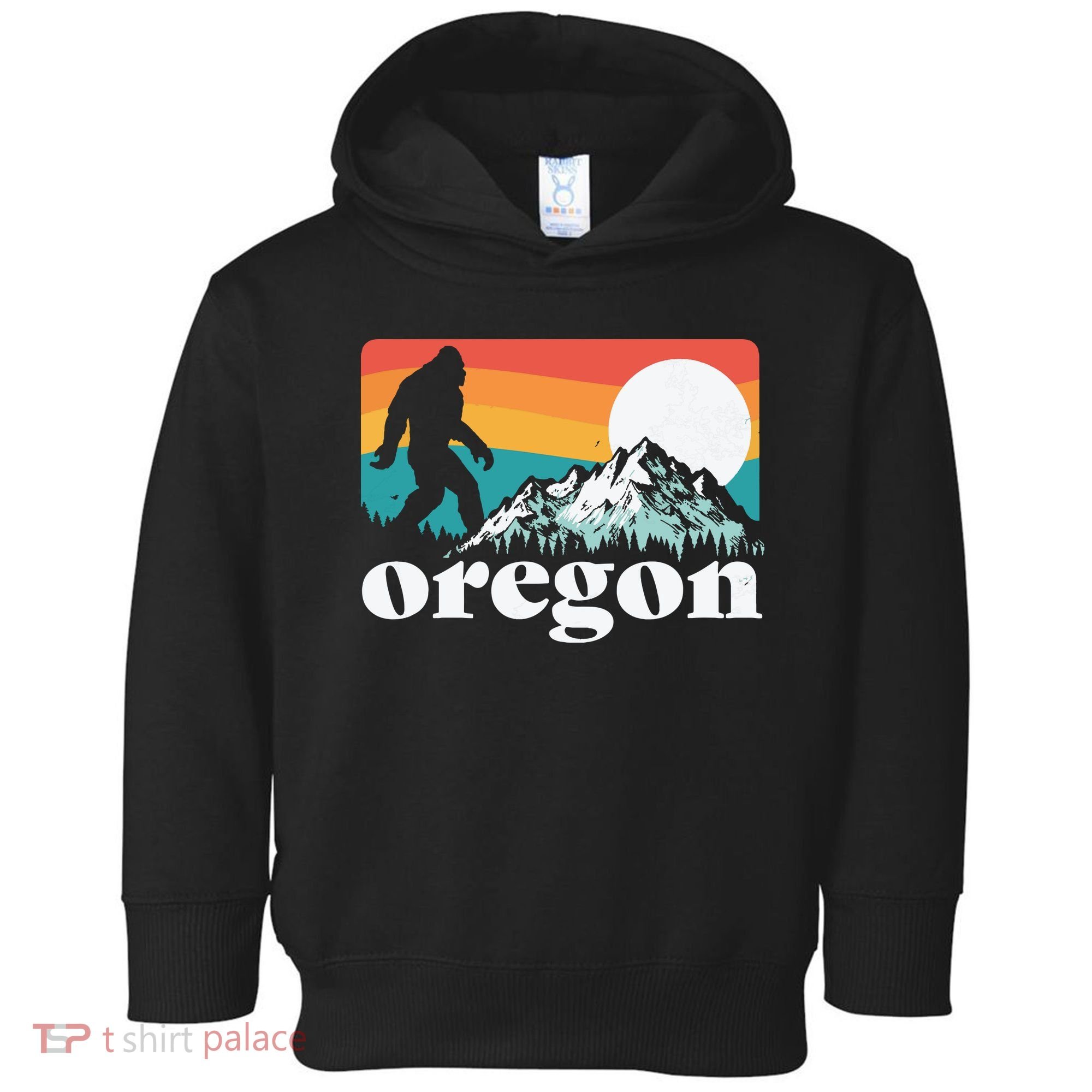Oregon Pride Bigfoot Mountains Toddler Hoodie