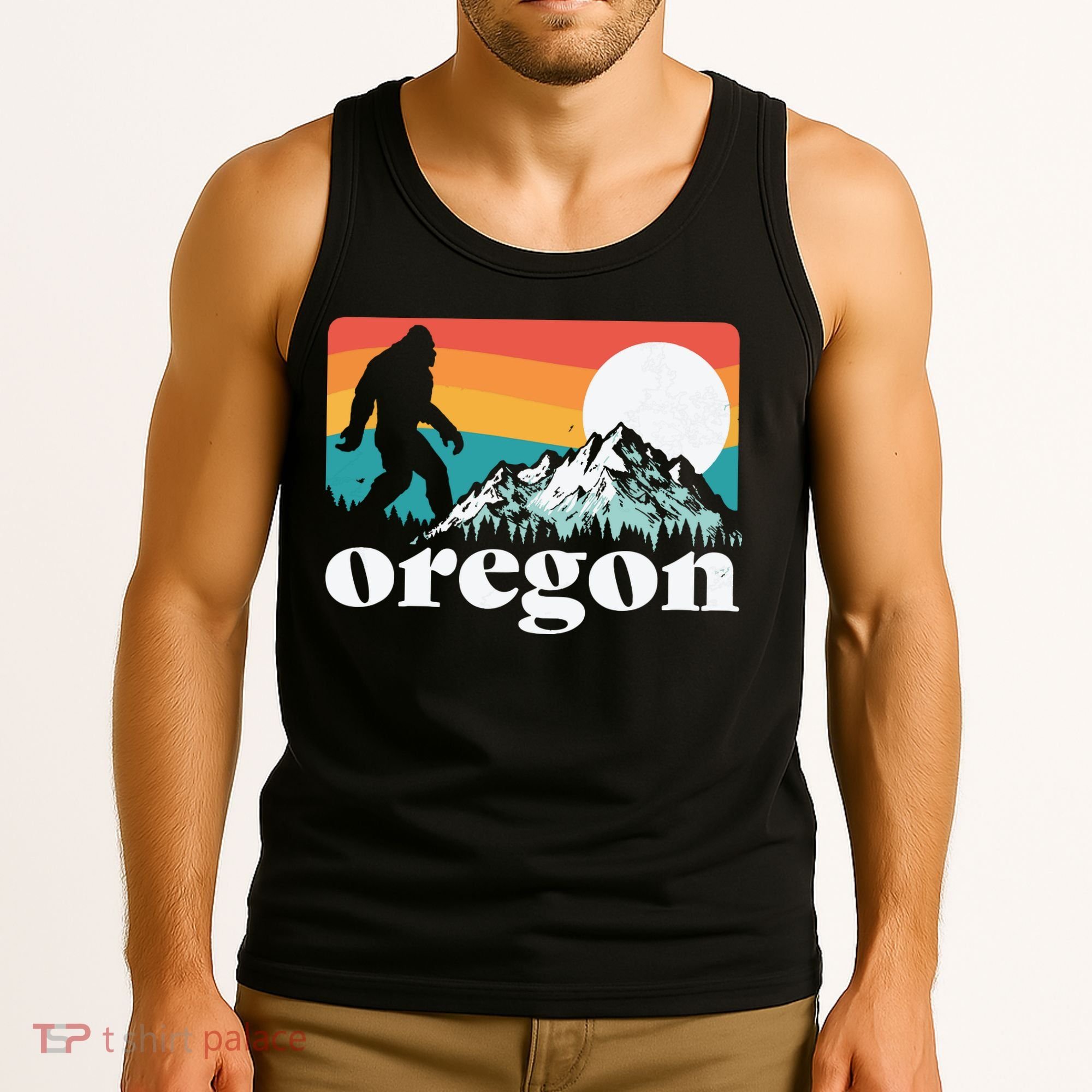 Oregon Pride Bigfoot Mountains Tank Top