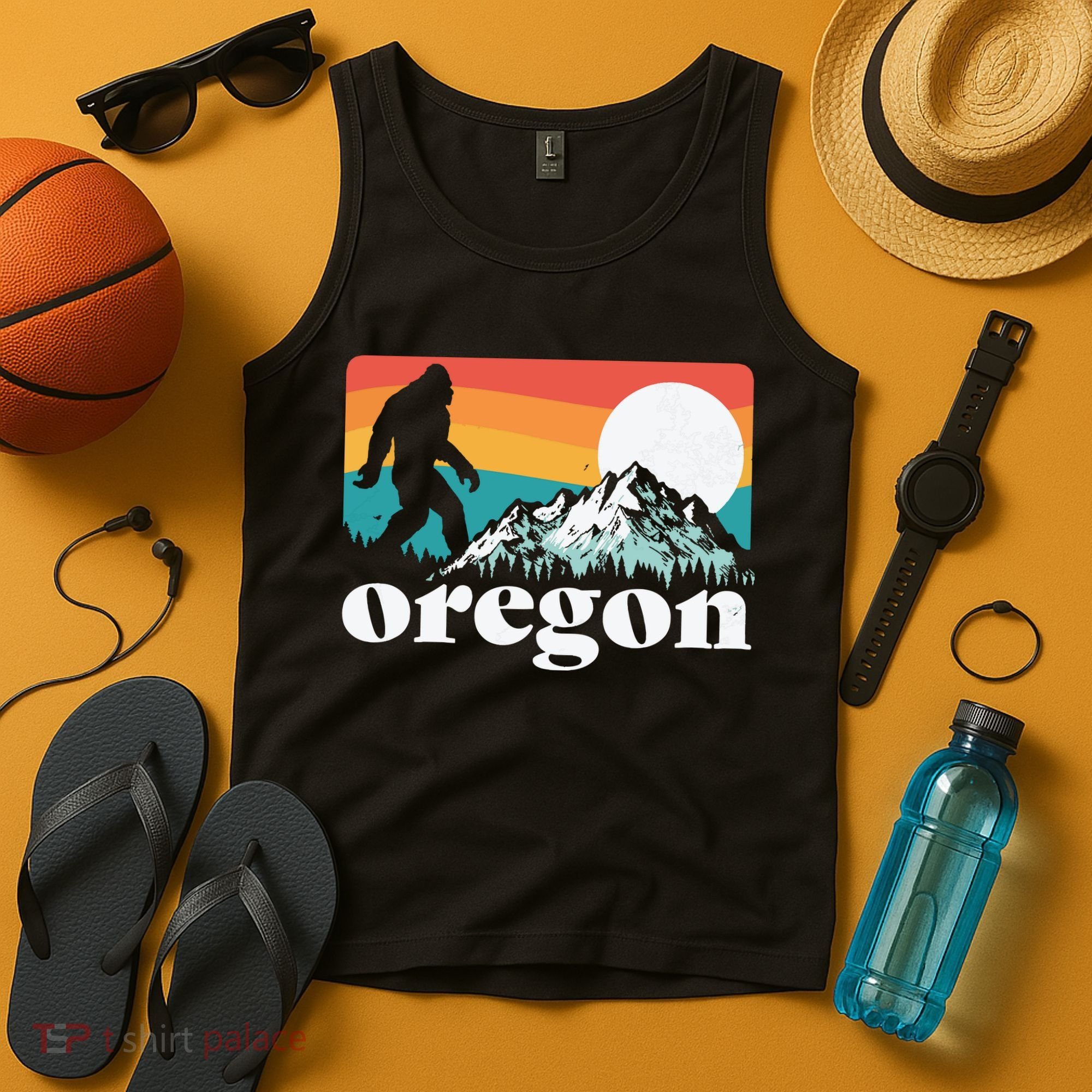 Oregon Pride Bigfoot Mountains Tank Top