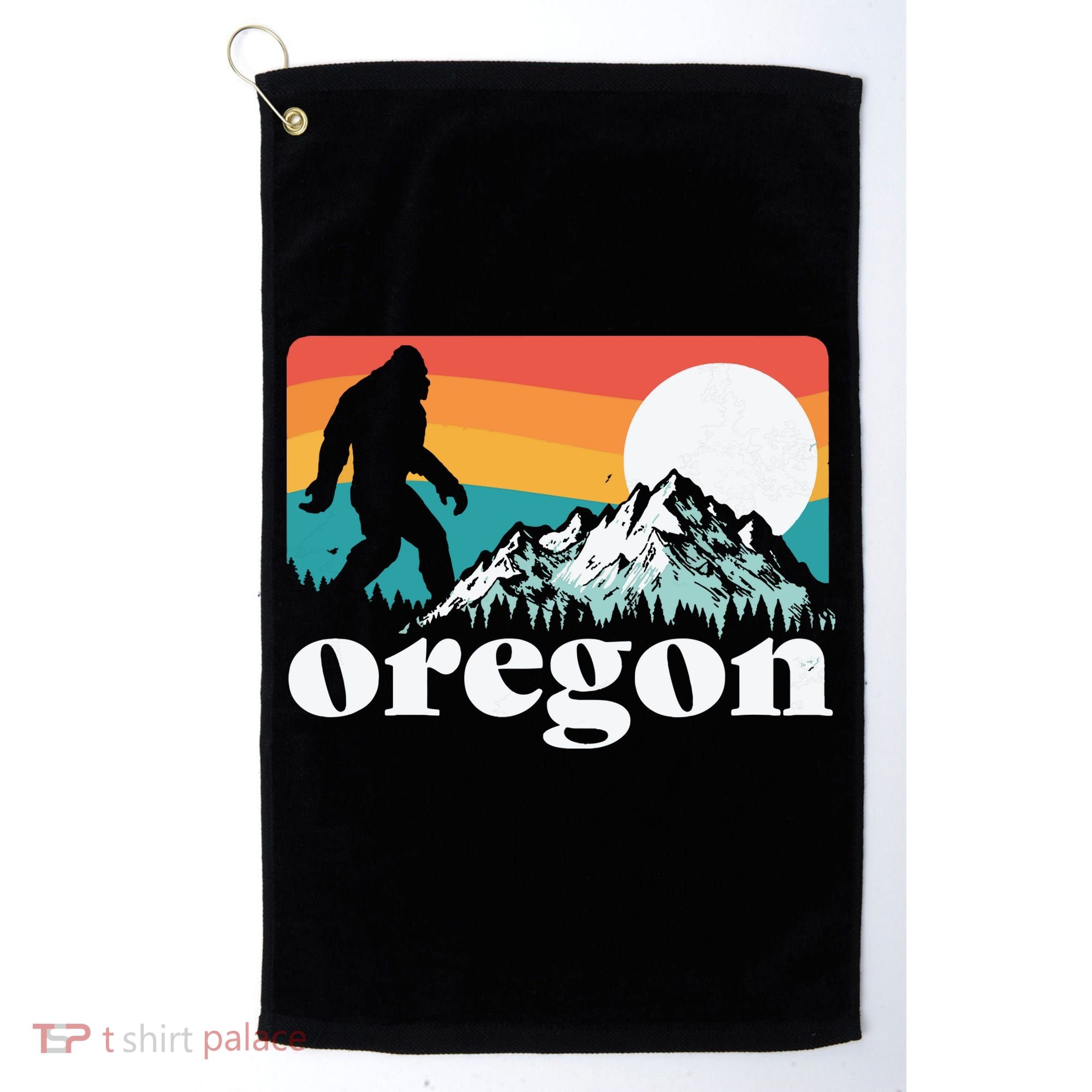Oregon Pride Bigfoot Mountains Golf Towel