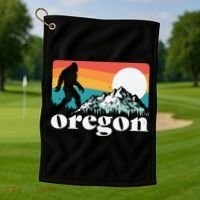 Oregon Pride Bigfoot Mountains Golf Towel thumb 1