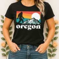 Oregon Pride Bigfoot Mountains Women's T-Shirt thumb 2