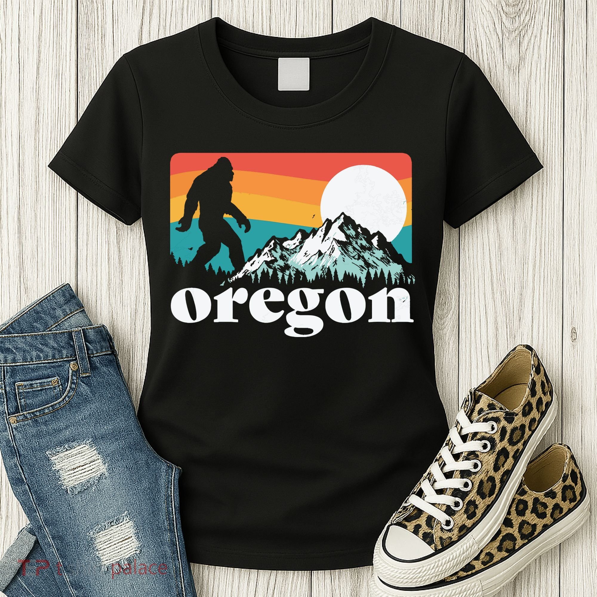 Oregon Pride Bigfoot Mountains Women's T-Shirt