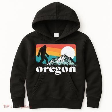 Oregon Pride Bigfoot Mountains Kids Hoodie