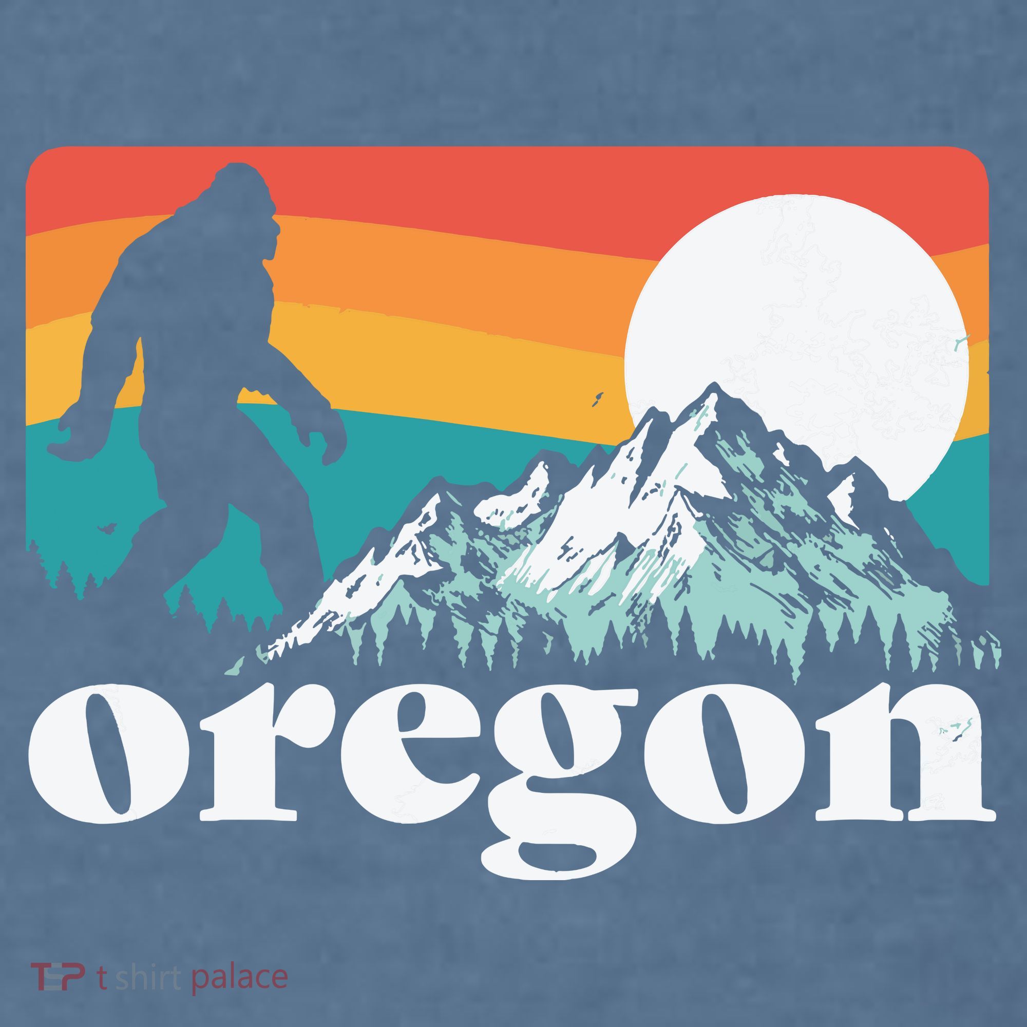 Oregon Pride Bigfoot Mountains Garment-Dyed Sweatshirt