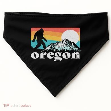 Oregon Pride Bigfoot Mountains USA-Made Doggie Bandana
