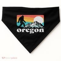 Oregon Pride Bigfoot Mountains USA-Made Doggie Bandana thumb 0