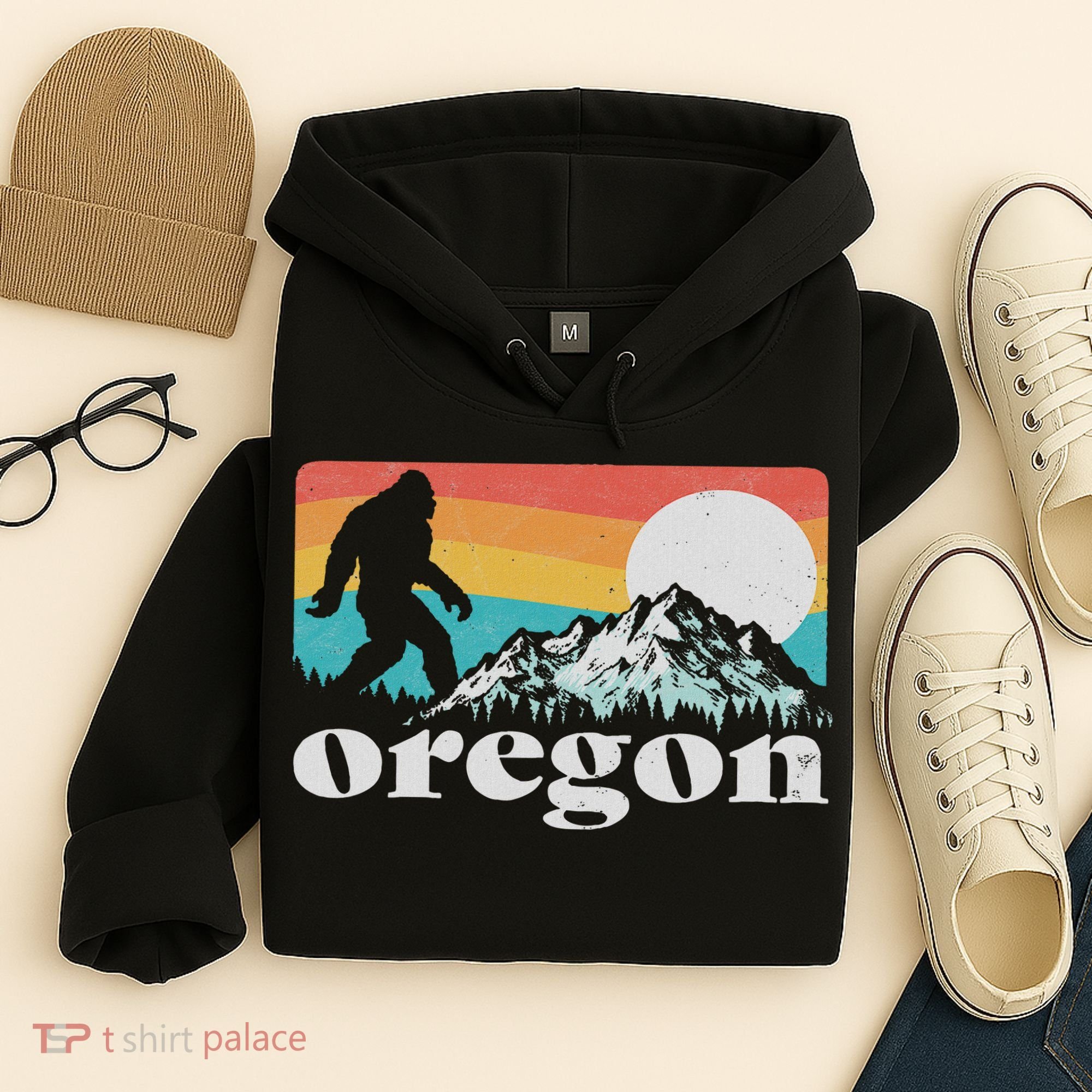 Oregon Pride Bigfoot Mountains Hoodie