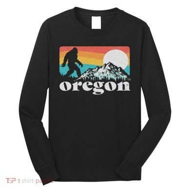 Oregon Pride Bigfoot Mountains Long Sleeve Shirt