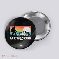 Oregon Pride Bigfoot Mountains Button thumb 0